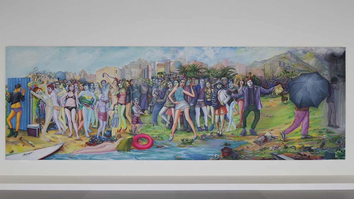 Martial Raysse, "Ici Plage, comme ici-bas", 2012.